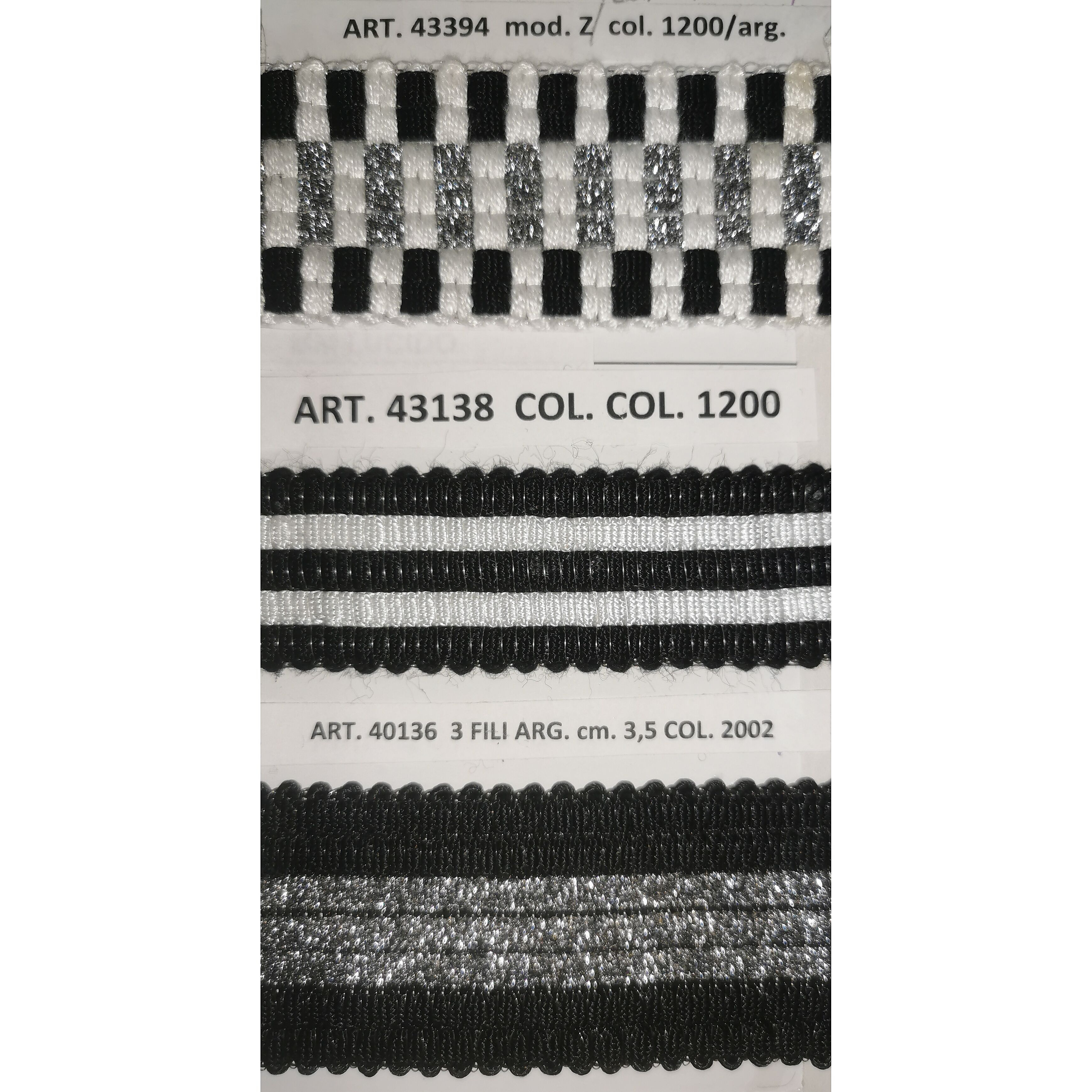 Articoli 43394, 43138 e 40136